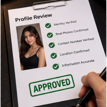 Final review process with the seal of approval for publishing a profile on SpaEscort.